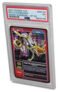 Digimon CCG 2004 Metalseadramon Hybrid Warriors 1st Edition PSA 7 Graded Card D - Picture 1 of 2