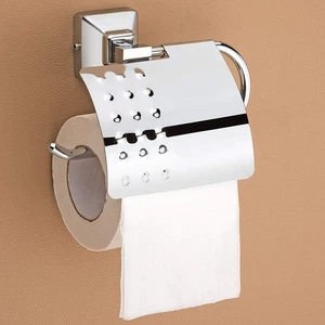 Soporte para rollos de papel higiénico de acero inoxidable en forma cuadrada paquete de 2 H873 - Imagen 1 de 6