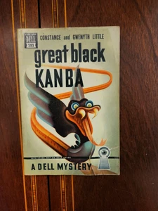 GREAT BLACK KANBA CONSTANCE & GWENYTH  LITTLE VINTAGE DELL MAPBACK  # 181  1947 - Picture 1 of 3