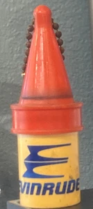 Vintage Evinrude & Lund Bootshändler Promo schwimmender Schlüsselanhänger Waco Texas Werbung - Bild 1 von 4
