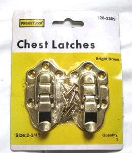 BRUSTVERSCHLÜSSE 2ER PACK MESSINGOPTIK - Bild 1 von 2