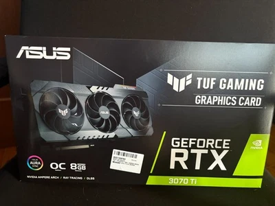 ASUS TUF GeForce RTX 3070 TI OC Edition 8GB Gaming Graphics Card - Immagine 1 di 2