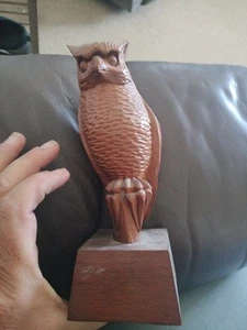 Jose Pinal Owl Wood Carving - Picture 1 of 6