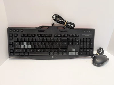 Combo de teclado para juegos Logitech G105 y mouse para juegos G203 probado funcionando  Foto 1 de 4