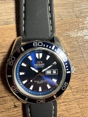 Orient Mako XL Automatic Diver's Watch Blue Dial Stainless Steel 200m Water - Image 1 of 4