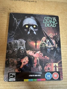 CITY OF THE LIVING DEAD UK Arrow BLU-RAY STEELBOOK - NEW & SEALED Lucio Fulci - Picture 1 of 4
