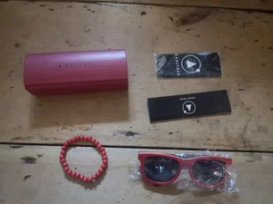 Orbitree Maple Wood sunglasses Wooden Frame Polarised Red Frame BRAND NEW & Case - Picture 1 of 11