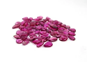 Rosa Turmalin handgefertigte Politurscheibe, natürlicher Turmalin Edelstein für Schmuck - Bild 1 von 4