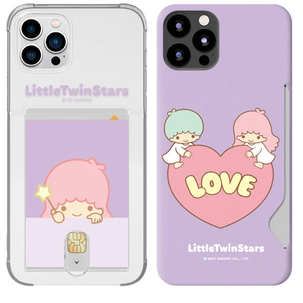 Little Twin Stars Card Case Collection for iPhone 14 13 12 11 XS 7/8 SE Pro Max - Image 1 of 4