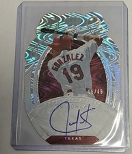 Juan Gonzalez 2023 Chronicles Crown Royale Royal Holo Auto /49 #RS-JG TX Rangers
