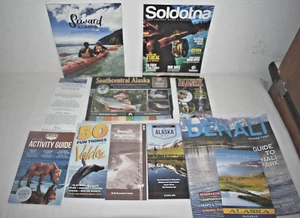 Alaska Travel Ephemera Brochures Maps Denali Seward Soldotna & More 2019 - Picture 1 of 9