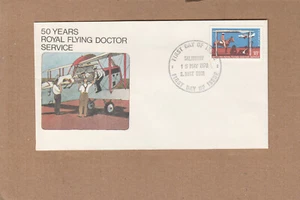 1978 50 Years Royal Flying Doctors FDC, Salisbury SA pmk - Picture 1 of 2