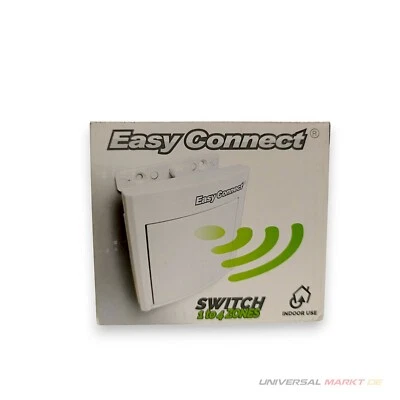 Easy Connect Wireless Wall Switch 67170 IP67 1-4 Zone 433MHz 3000W White Inc - Image 1 of 4