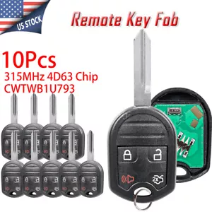 Lot 10 For 2010 2011 2012 2013 2014 Ford Mustang Edge Keyless Remote Key Fob 4B - Picture 1 of 8