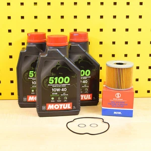 Oelwechselset Olio Filtro meiwa M.Guarnizioni Motul 5100 10w40 per : Suzuki GS - Foto 1 di 1