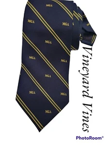 VINYARD VINES CUSTOM (MGA) ENGLISH TWILL SILK NECKTIE, NWT - Picture 1 of 9