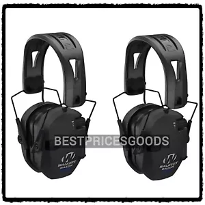 Walker's Razor X-TRM Set of 2 Tacti-Grip Digital Muff Ear Protection | BLK New!! - Picture 1 of 8