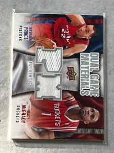 2009-10 Upper Deck Dual Game Materials Tracy McGrady / Tayshaun Prince GW #DG-MP - Picture 1 of 2
