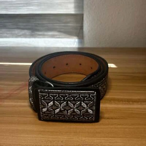 Silver Wire Embroided Belt Authentic Cinto Piteado De Plata - Picture 1 of 4