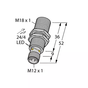TURCK BI5-EM18-Y1X-H1141 4015202 Induktiver Sensor - Bild 1 von 4