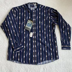 Vintage Wrangler Aztec X-Long Tails Shirt 17 1/2 X 35 New Deadstock Western - Picture 1 of 7
