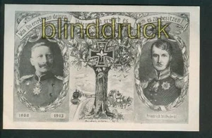 Kaiser Wilhelm u. Friedrich Wilhelm sw-AK ungebraucht (d5194) - Bild 1 von 1
