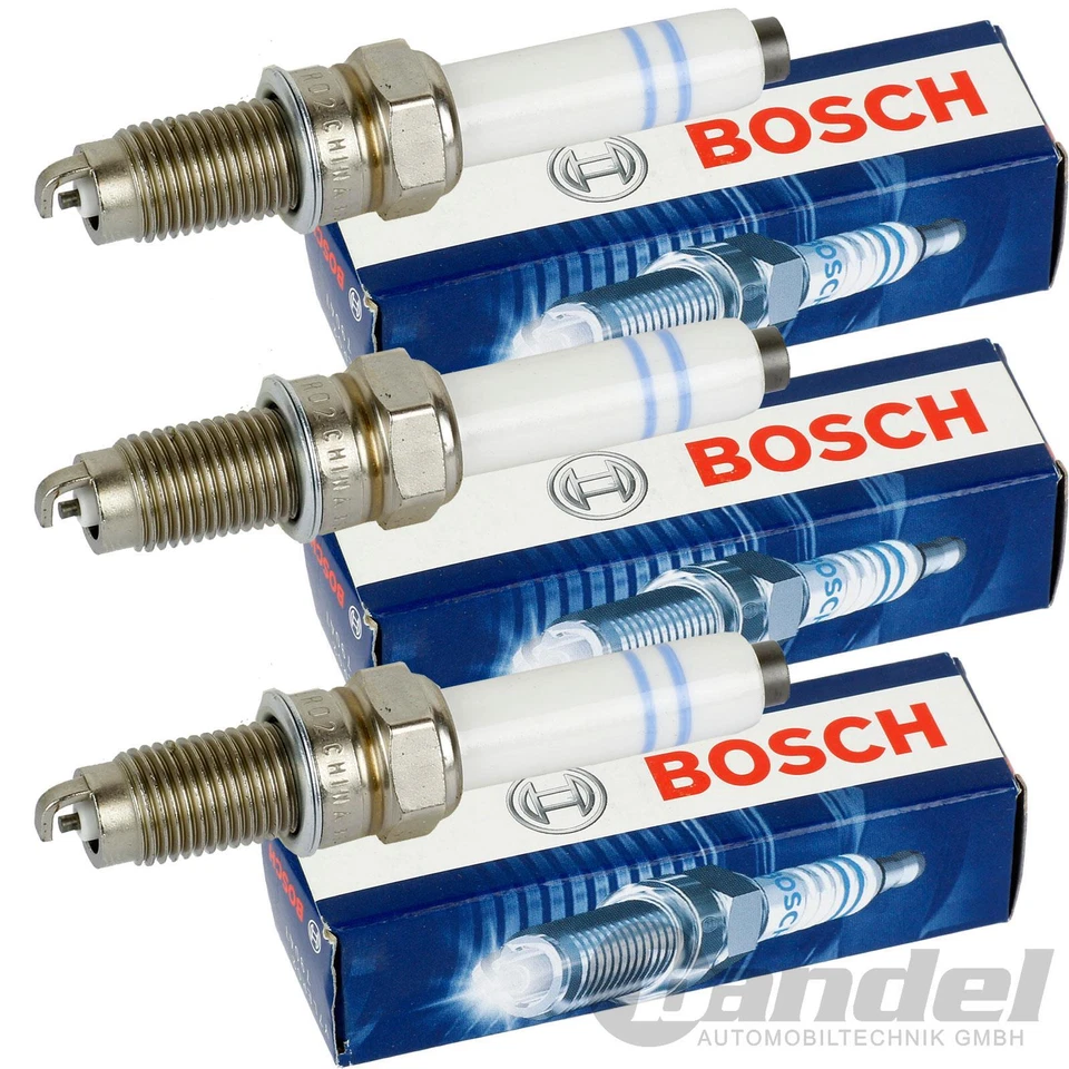3x BOSCH ZÜNDKERZEN für 1.0 SEAT IBIZA IV Mii SKODA CITIGO FABIA 3 VW POLO 6R UP - Bild 1 von 1