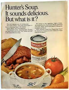 Sopa de cazador Pepperidge Farm años 60 anuncio impreso vintage cocina retro 14x11" - Imagen 1 de 1
