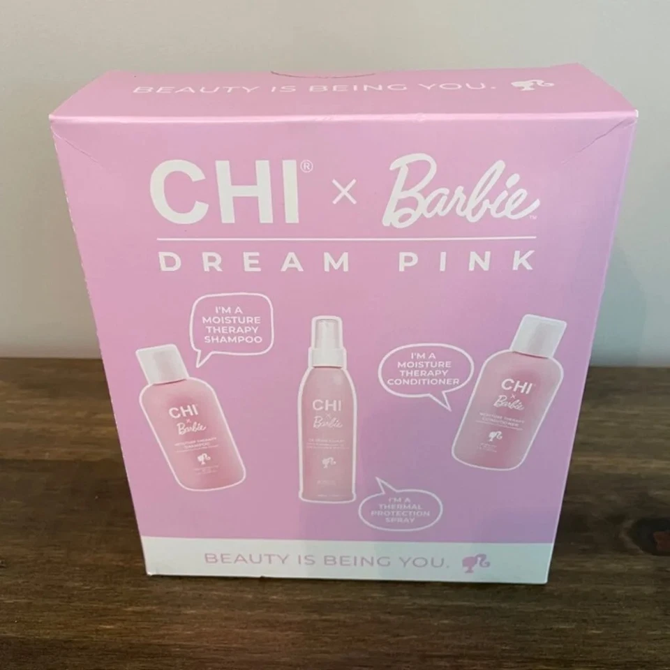 CHI X Barbie Collection Dream Pink 3 Piece Set Shampoo Conditioner Thermal Spray - Image 1 of 1