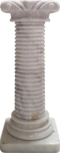 Solid Marble Pedestal Column White 35" Tall. Pickup Only. - Picture 1 of 3