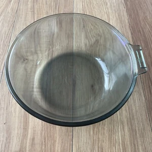 Vintage Pyrex Flameware 1940's Blue Tint 833B 7" Saucepan Pot No Handle - Picture 1 of 5
