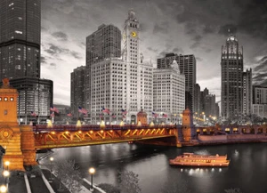 Eurographics Chicago - Michigan Avenue 1000 Piece Jigsaw Puzzle - Picture 1 of 3