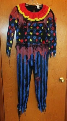 DISFRAZ HALLOWEEN PAYASO ESPELUZNANTE NIÑOS TALLA LG. 10-12. UNA PIEZA, ACOLCHADO. Foto 1 de 4