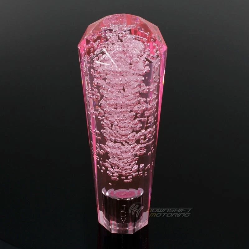 JDM VIP Diamante Cristal Manual Burbuja Cambio Perilla 150mm ROSA Para Acura Ford Foto 1 de 4
