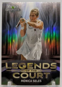 🎾2024 Topps Graphite #LOC-MS Legends of the Court Monica Seles Refractor🎾 - Picture 1 of 3