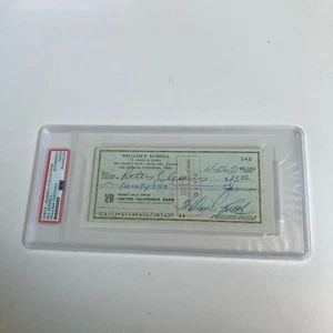 Bill Russell Signed Autographed Bank Check PSA DNA Boston Celtics HOF Legend - Picture 1 of 3