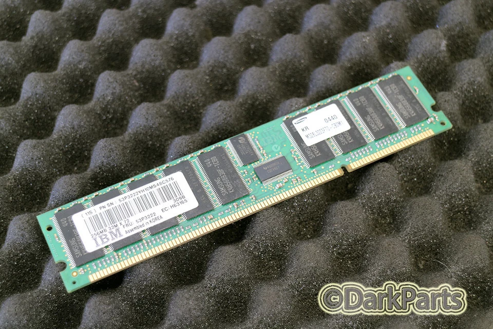 IBM FRU 53P3222 256MB Server Memory RAM Samsung MT36VDDT12872G-265C2 - Image 1 of 1