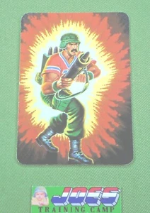 1986 tarjeta coleccionable de acción GI Joe #22 bazuca Milton Bradley Hasbro ARAH JTC - Imagen 1 de 2