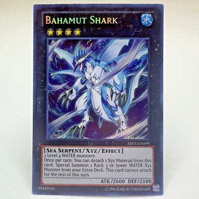 Yugioh Bahamut Shark ABYR-EN099 Unlimited Secret Rare Holo - NM - Image 1 of 2