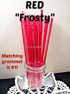 "FROSTY"  STRAWS, 9/32" X 9" or 11", Solid Frosty Colors, Reusable