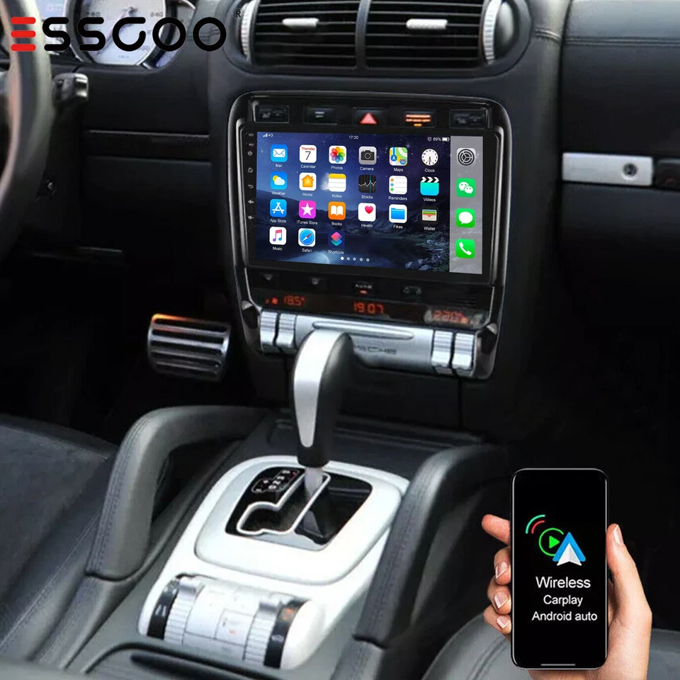 Apple Carplay For Porsche Cayenne 2002-2010 Car Stereo Radio Android 13 GPS Navi - Image 1 of 4