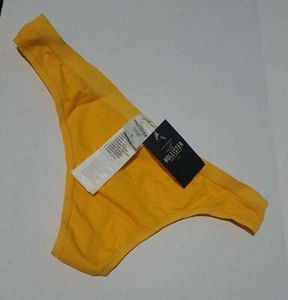 HOLLISTER yellow bettys THONG PANTY cotton SIZE small new - Picture 1 of 4