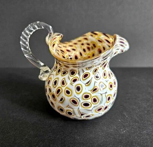 Raro vecchio vaso con manico con inserti millefiori probabilmente Venini 1960 circa - Foto 1 di 1