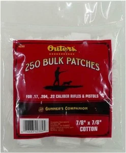 Outers .17-.22 Caliber 42382 Coyyon Cleaning Patches 250 Bulk Patches - Picture 1 of 1