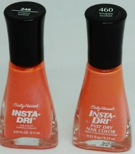 2 Sally Hansen Insta-Dri Fast Dry Nail Color Nail Polish SNAPPY SORBET 246 / 460 - Picture 1 of 1