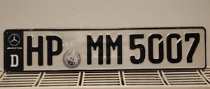 Nummernschild HP mit schwarzem D Aufkleber AMG - Bild 1 von 1