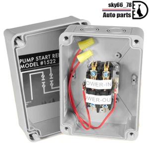 1522 Pump Start Relay with Enclosure 3 HP / 110V / 220V 24V Coil for Irrigation - Picture 1 of 15