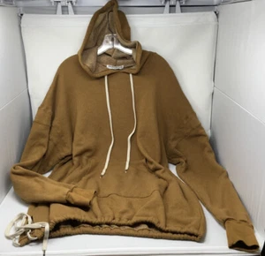 New PROJECT SOCIAL T-LA Dark Gold Hooded Sweatshirt Dress; X-Small; NWOT; $150 - Picture 1 of 10