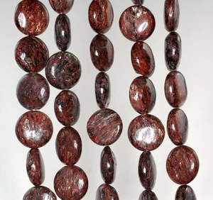 12MM MUSCOVITE GEMSTONE GRADE AA BROWN FLAT ROUND CIRCLE LOOSE BEADS 16inch - Picture 1 of 4