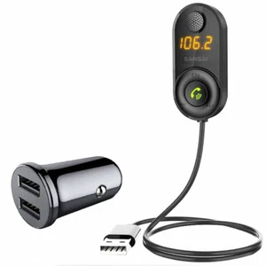 Sansai Bluetooth Hands-Free Car Kit FM Transmitter With USB 3.1A Car Charger - Zdjęcie 1 z 1